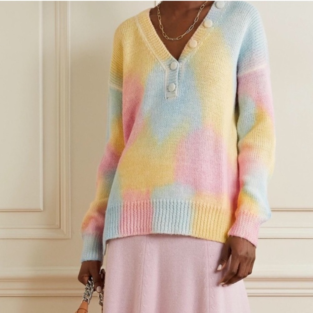 LoveShackFancy Tie Dye Oversized Sweater NWT